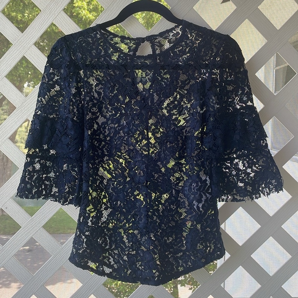 Reformation’Marie’ Ruffle-Tiered Bell Sleeve - Picture 2 of 10